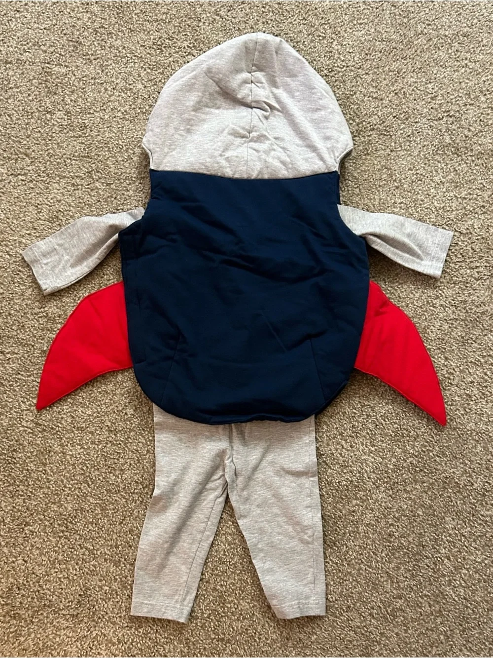 Toddler Rocketman/Superhero costume.. long sleeve onesie with overlay (2T)